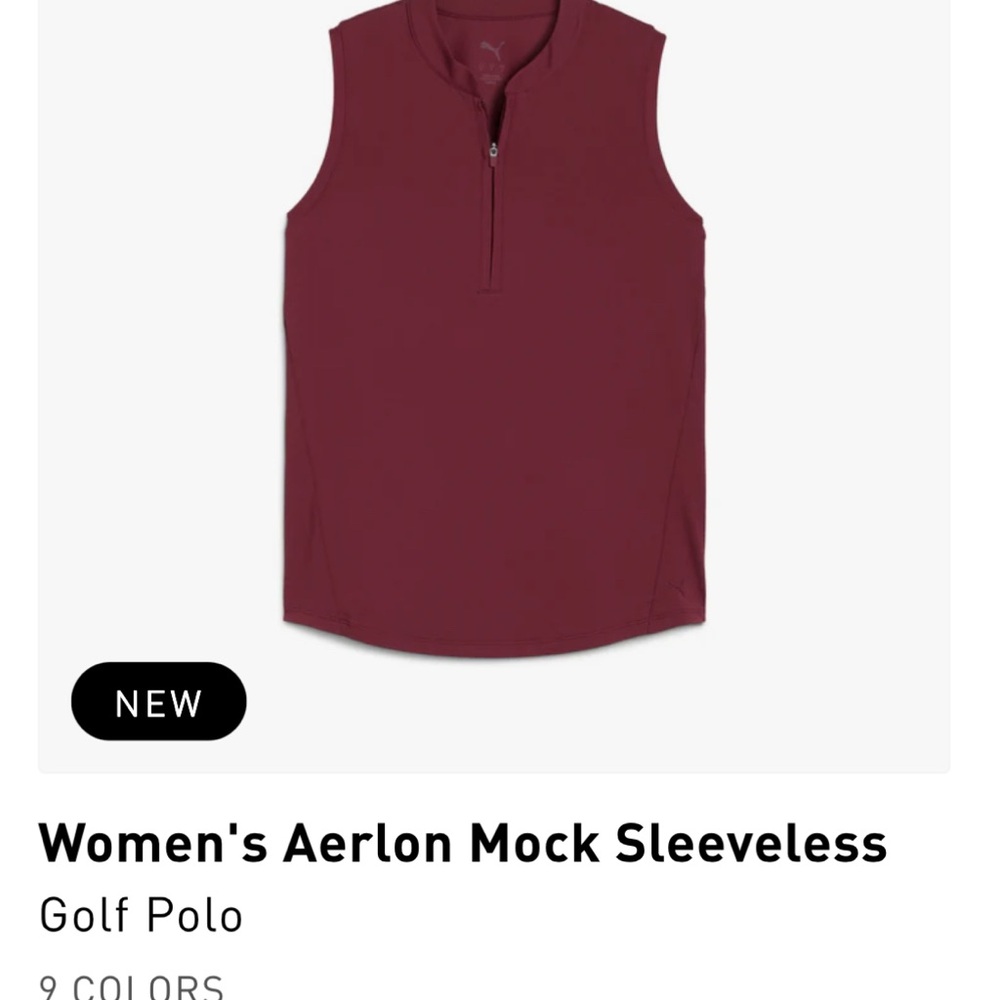 Puma active women’s outfit, small squart and medium tank. Maroon - Picture 6 of 8